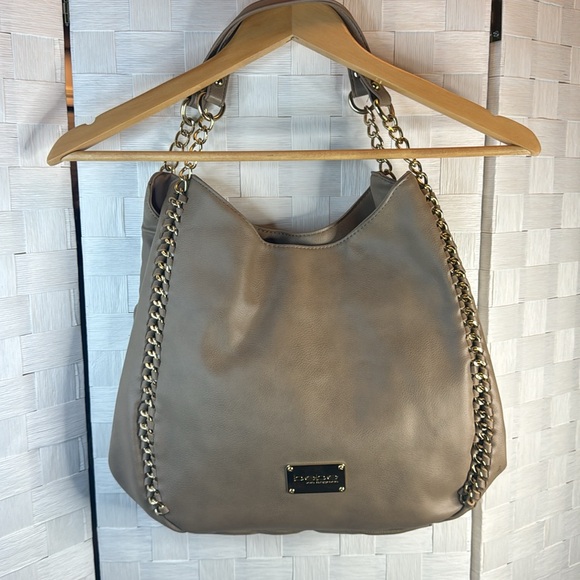 Bebe Los Angeles Gold Chain Satchel Should Bag - Picture 4 of 16